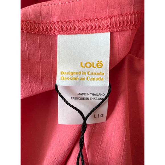 LOLE Sofia Scoop Neck Dress Sunset Coral K782 Size Large NWT - Picture 8 of 10